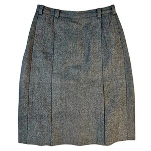 Vintage Union Saks Fifth Avenue Gray Wool Unlined Skirt